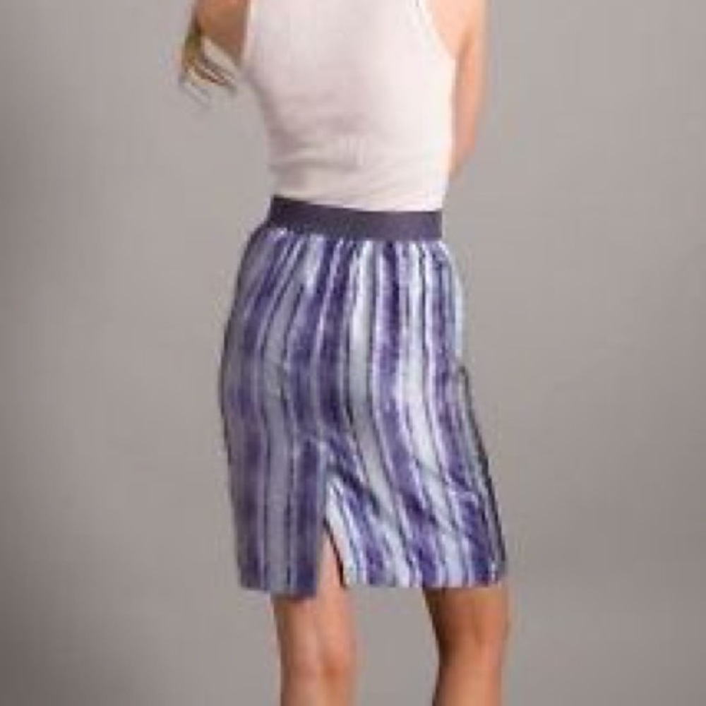Lorick denim-color pencil skirt